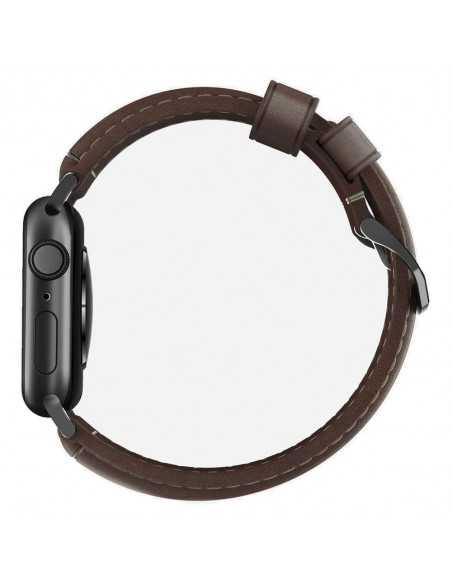 Pasek do Apple Watch 42/44 mm Nomad Skórzany Brązowo-Czarny