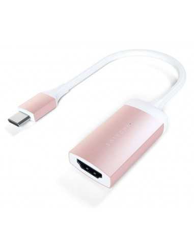 Przejściówka aluminiowa Satechi USB-C-HDMI Różowa