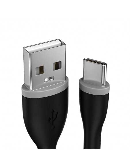 Elastyczny kabel USB-C – USB-A Satechi 25 cm czarny