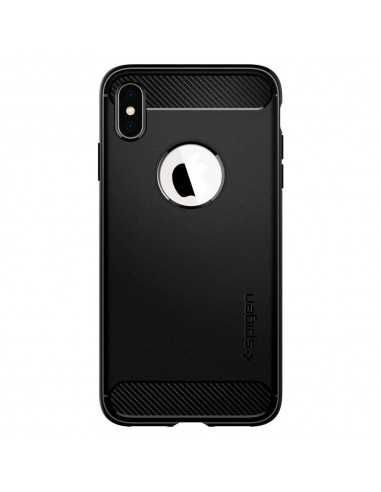 Etui iPhone X/XS Spigen Rugged Armor Matte Czarne