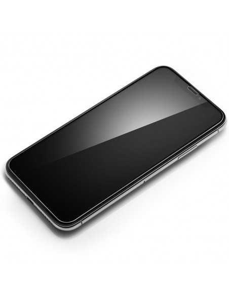 Szkło hartowane Spigen iPhone X/XS FC Czarne