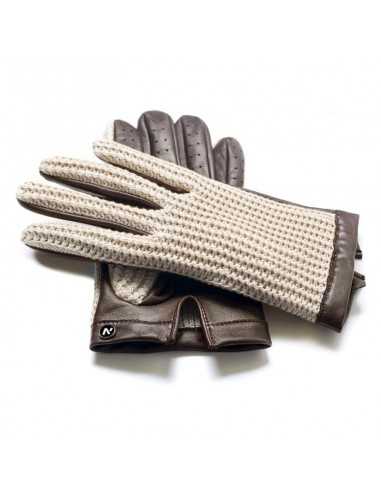 Rękawiczki do ekranów dotykowych napoGloves napoCrochet męskie XL Brązowe