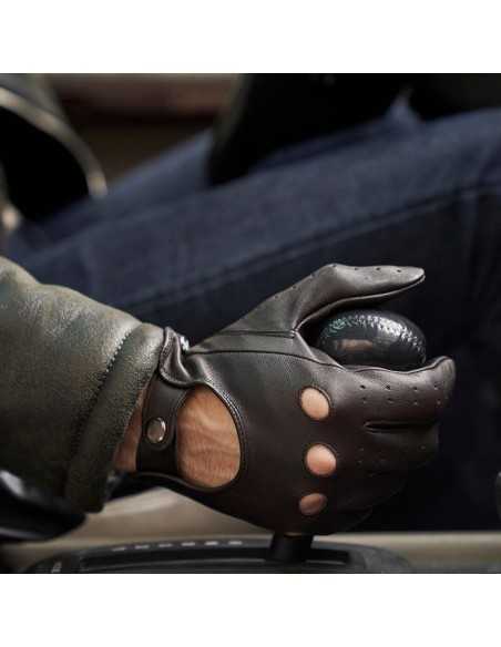 Rękawiczki do ekranów dotykowych napoGloves napoDRIVE męskie S Brązowe