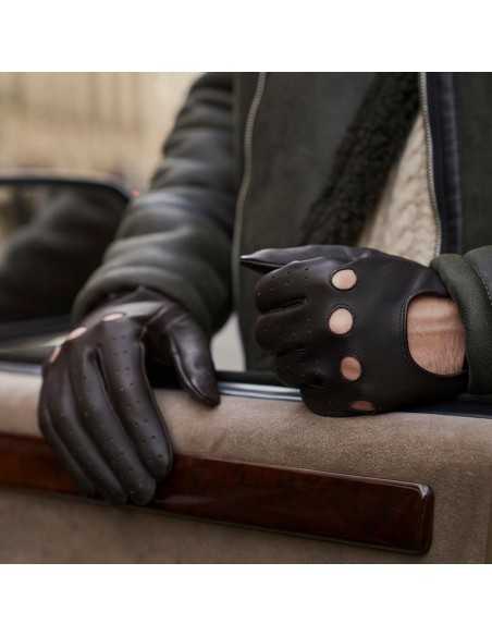 Rękawiczki do ekranów dotykowych napoGloves napoDRIVE męskie M Brązowe