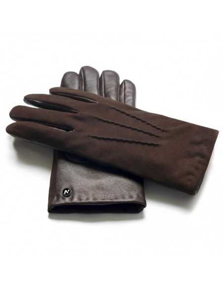 Rękawiczki do ekranów dotykowych napoGloves napoSUEDE męskie L Brązowe