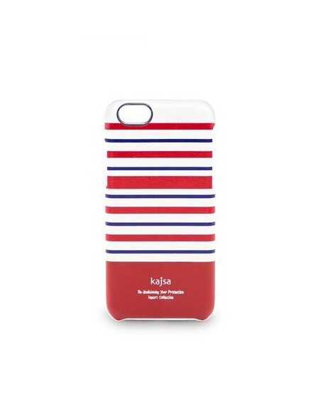 Etui iPhone 6 Plus Resort Paski - Czerwony