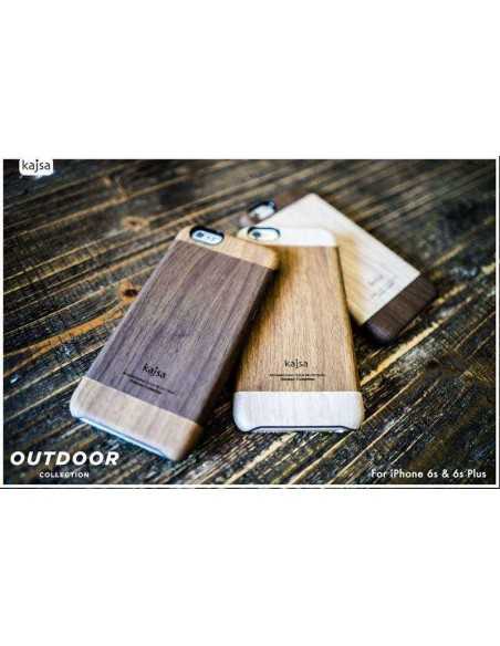 Etui iPhone 6 Plus Outdoor Drewno - Ciemny Brązowy