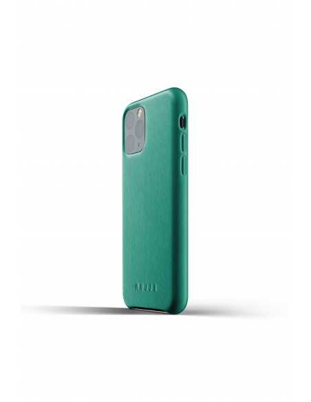 Mujjo Full Leather Case - etui skórzane do iPhone 11 Pro (zielone)