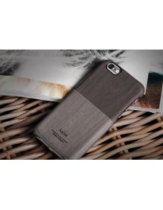 Etui iPhone 6/6S Outdoor Wzór drewna Kieszonka Szare 2