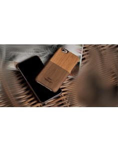 Etui iPhone 6/6S Outdoor Wzór drewna Kieszonka Ciemno Brązowe 2