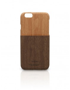 Etui iPhone 6/6S Outdoor Wzór drewna Kieszonka Ciemno Brązowe