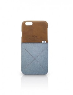 Etui iPhone 6 Kolekcja Denim Kieszonka - Jasny Niebieski