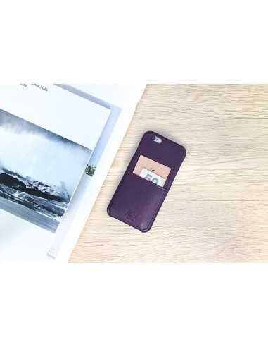 Etui iPhone 6 kieszonka Stuff skóra śliwkowe Etui iPhone 6 kieszonka Stuff skóra śliwkowe