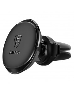 BASEUS MAGNETIC AIR VENT CAR MOUNT WITH CABLE CLIP BLACK