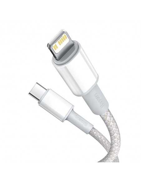 BASEUS DATA PD20W TYPE-C TO LIGHTNING CABLE 200CM WHITE