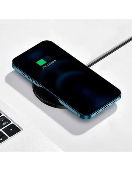 BASEUS SIMPLE MAGNETIC MAGSAFE WIRELESS CHARGER 15W BLACK