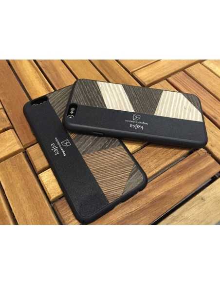 Etui iPhone 6/6S Kolekcja Tangram - Czarnobrązowe