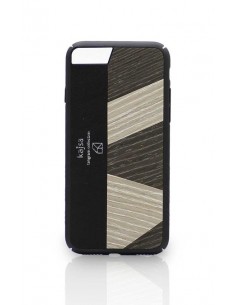 Etui iPhone 7/8 Kajsa Tangram Drewno Czarno Białe