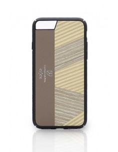 Etui iPhone 7/8 Kajsa Tangram Drewno Szary