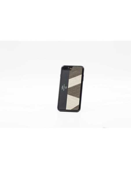 Etui iPhone 7/8 Plus Kajsa Tangram Drewno Czarno Białe