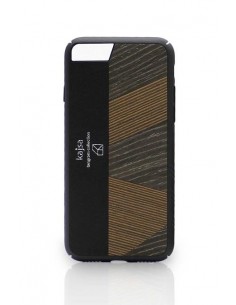 Etui iPhone 7/8 Plus Kajsa Tangram Drewno Czarno Brązowe