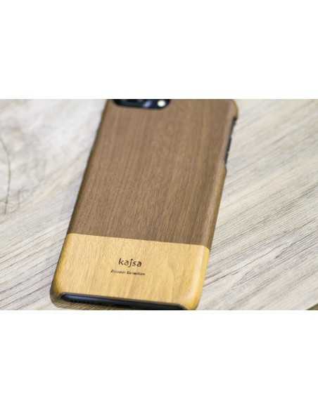 Etui iPhone 7/8 Plus Kajsa Wzór Drewna Ciemno Brązowe