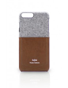 ETUI IPHONE 7/8 PLUS KAJSA KIESZONKA BAWEŁNA BRĄZOWE