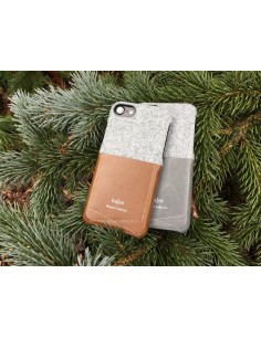 ETUI IPHONE 7/8 PLUS KAJSA KIESZONKA BAWEŁNA BRĄZOWE 2