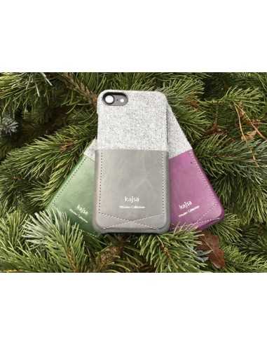 ETUI IPHONE 7/8 PLUS KAJSA KIESZONKA BAWEŁNA SZARE ETUI IPHONE 7/8 PLUS KAJSA KIESZONKA BAWEŁNA SZARE