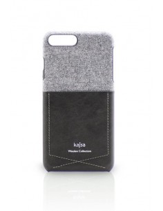 ETUI IPHONE 7/8 PLUS KAJSA KIESZONKA BAWEŁNA CZARNE