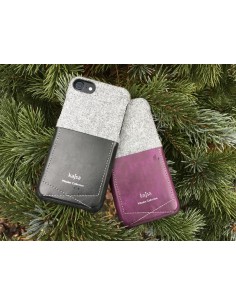 ETUI IPHONE 7/8 PLUS KAJSA KIESZONKA BAWEŁNA CZARNE 2