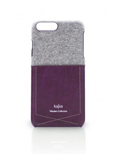 ETUI IPHONE 7/8 PLUS KAJSA KIESZONKA BAWEŁNA FIOLETOWE