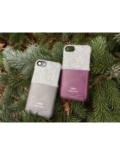 ETUI IPHONE 7/8 PLUS KAJSA KIESZONKA BAWEŁNA FIOLETOWE 2