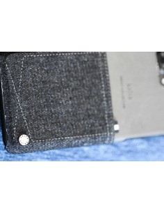ETUI IPHONE 7/8 PLUS KAJSA DENIM KIESZONKA CZARNE 2
