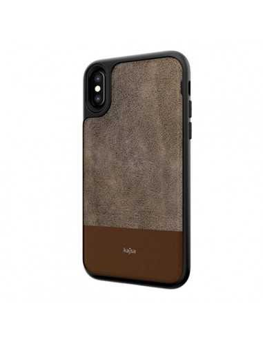 ETUI IPHONE X KAJSA SKÓRA VINTAGE JASNO BRĄZOWE