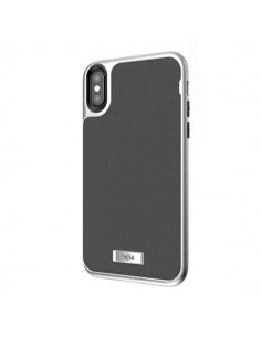 Etui iPhone X Kajsa Skóra Luxe Szare