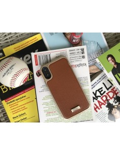 Etui iPhone X Kajsa Skóra Luxe Brązowe 2