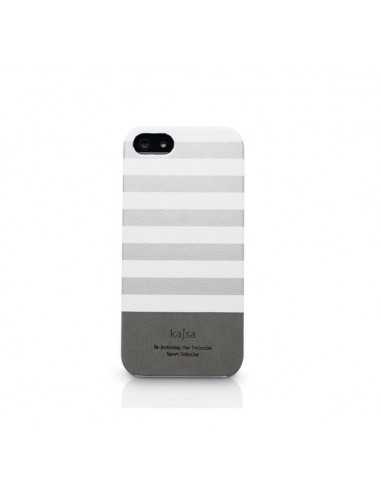 Etui iPhone 5S Kolekcja Resort Paski - Srebrny