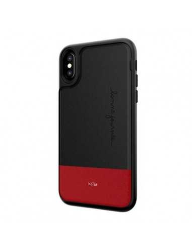 Etui iPhone X Kajsa Skóra Preppie Czarne
