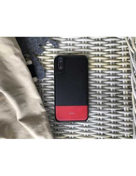 Etui iPhone X Kajsa Skóra Preppie Czarne