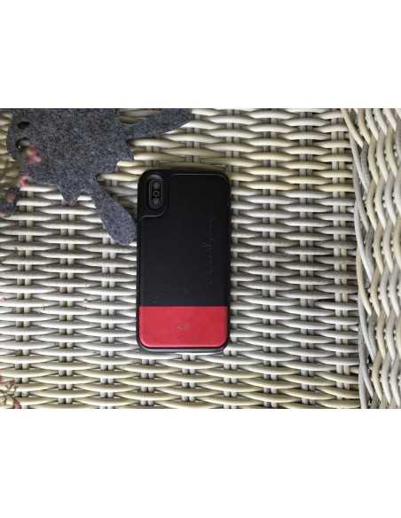 Etui iPhone X Kajsa Skóra Preppie Czarne