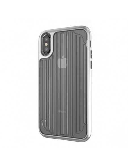 Etui iPhone X Kajsa Przezroczyste Szare