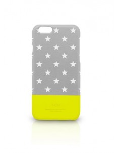 Etui iPhone 6 Plus Neon Gwiazdki Szare