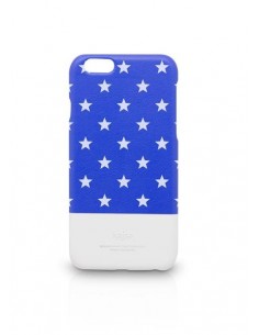 Etui iPhone 6 Plus Neon Gwiazdki Niebieskie