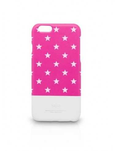 Etui iPhone 6 Plus Neon Gwiazdki Różowe