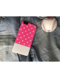 Etui iPhone 6 Plus Neon Gwiazdki Różowe 2