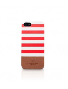 Etui iPhone 5S Kolekcja Resort Paski - Czerwony