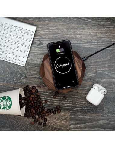 Ładowarka bezprzewodowa Apple Sammsung drewniana Oakywood dąb Ładowarka bezprzewodowa Apple Sammsung drewniana Oakywood dąb