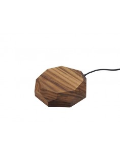 Ładowarka bezprzewodowa Apple Sammsung drewniana Oakywood orzech 2