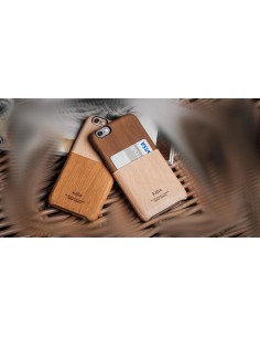 Etui iPhone 6/6S Outdoor Wzór drewna Kieszonka Karmelowe 2